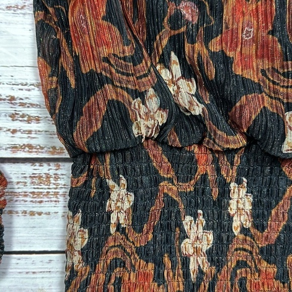 Joie smocked waist ruffle collar blouse size small - Picture 2 of 5